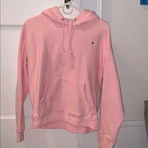 Pink Candy Champion Reverse Weave Hoodie